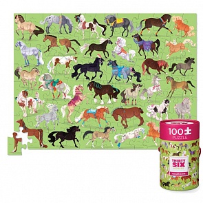 Пазл 100 деталей – Лошади (Crocodile Creek, 4055-1)